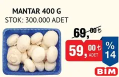 MANTAR 400 G fiyat ve kampanya bilgisi